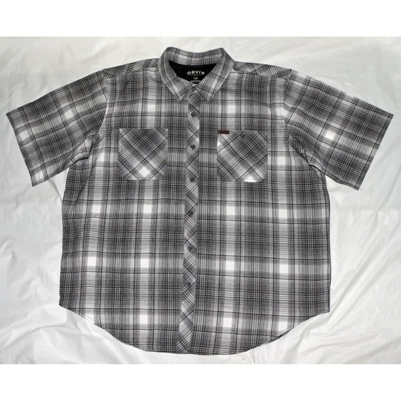 Orvis Classic Collection Mens Short Sleeve Button Front Shirt Size 2XL - Picture 1 of 5